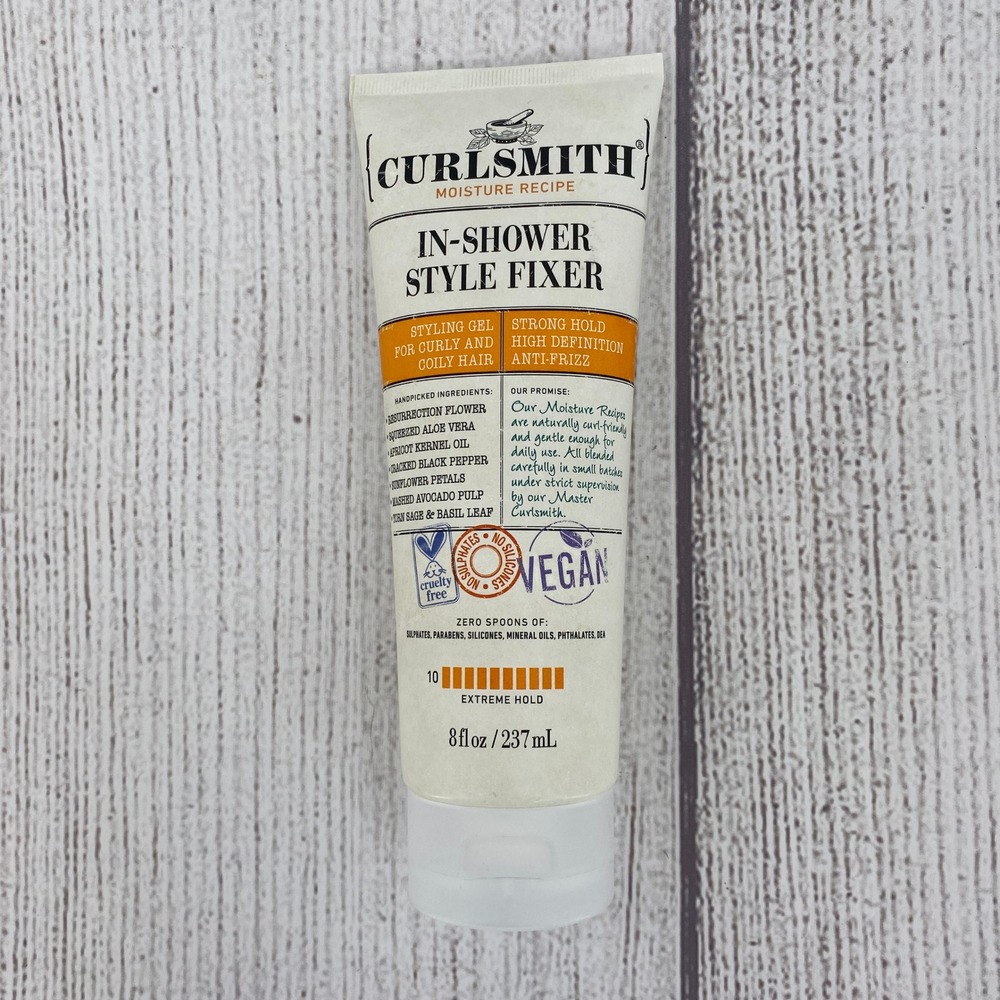 Curlsmith In-Shower Style Fixer Styling Gel Unisex 8oz Extreme Hold 10 Curly